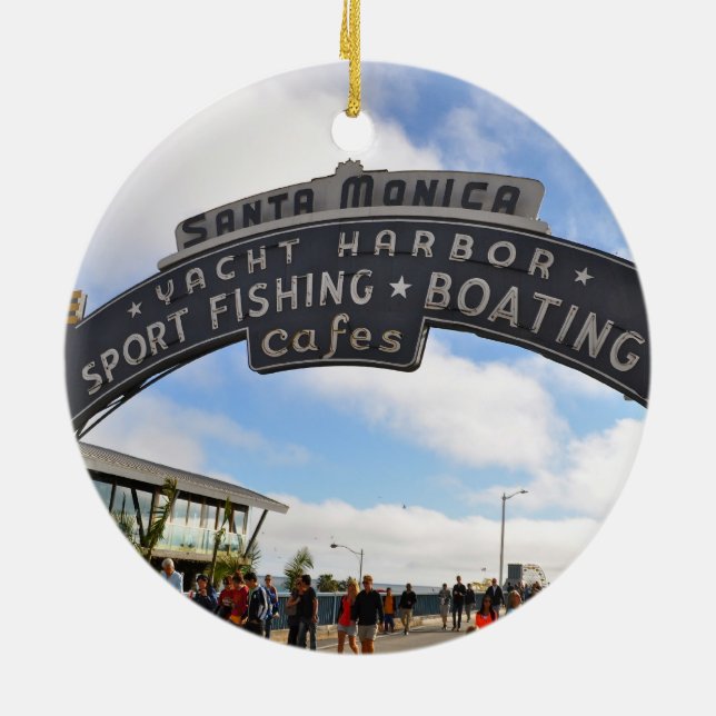 Santa Monica Pier Keramikornament (Hinten)
