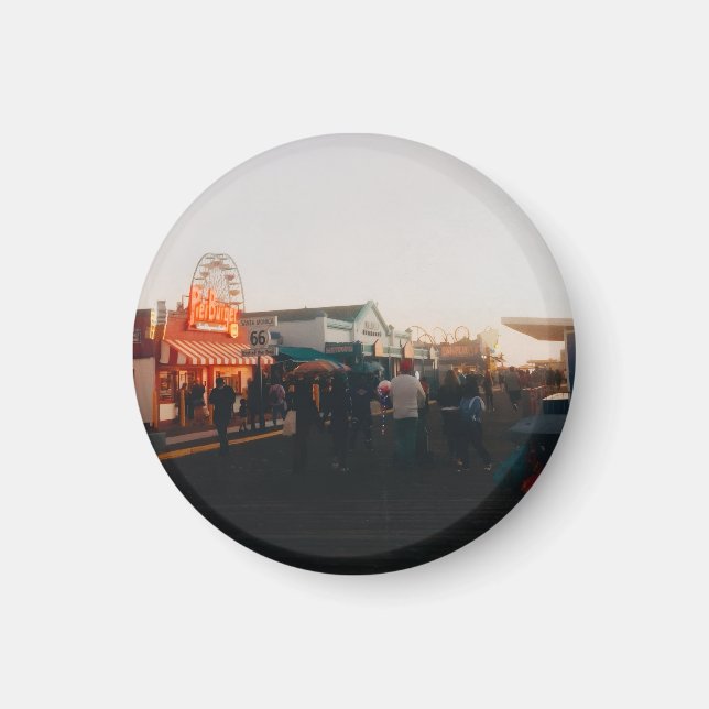 Santa Monica Pier, Los Angeles, California Magnet (Vorne)