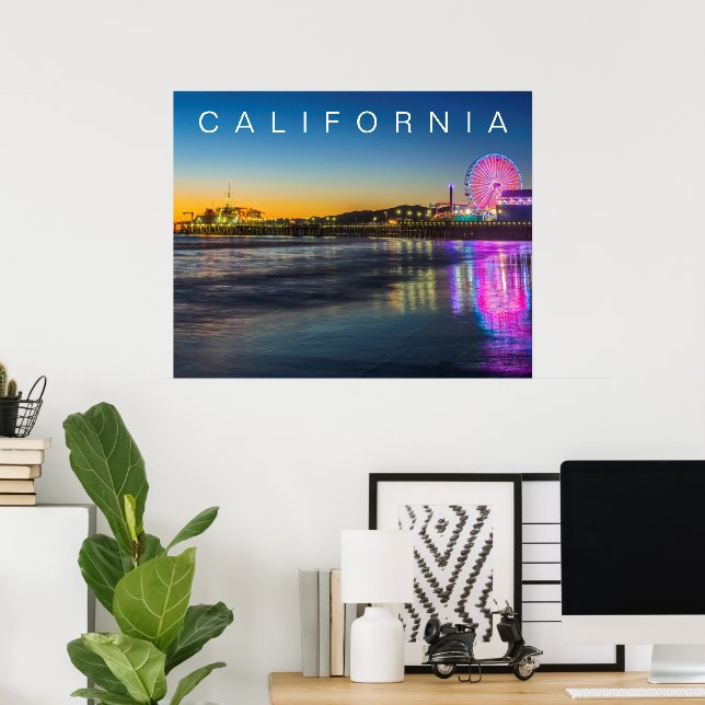 Santa Monica Pier | Los Angeles, Kalifornien Poster (Heimbüro)