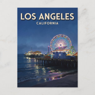 Santa Monica Pier Los Angeles Kalifornien Postkarte