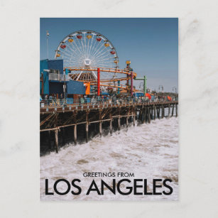 Santa Monica Pier, Los Angeles, USA Postkarte
