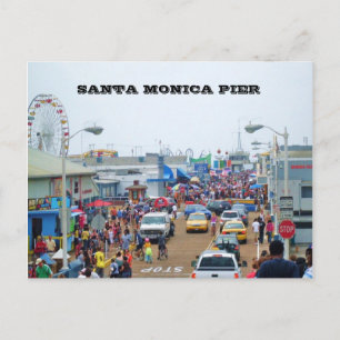 SANTA MONICA PIER Postkarte