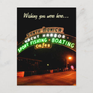 Santa Monica Pier Postkarte