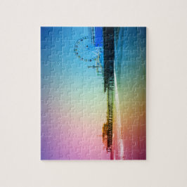 Santa Monica Pier Rainbow Colors Puzzle