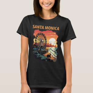 Santa Monica Pier Riesenrad Reise T-Shirt