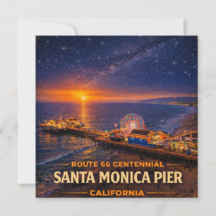 Santa Monica Pier Route 66 Küsten Grüße