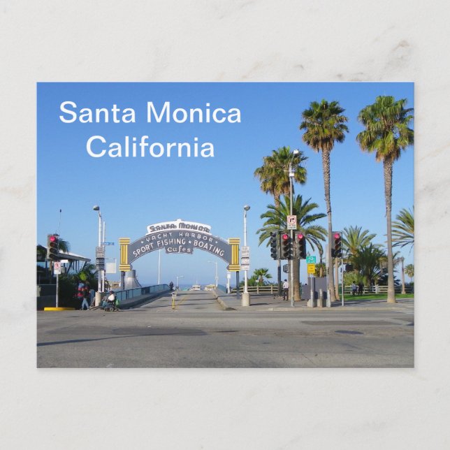Santa Monica Postkarte! Postkarte (Vorderseite)