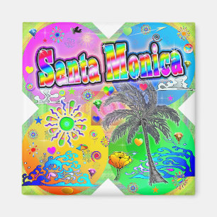 Santa Monica Quadro Seasons Magnet