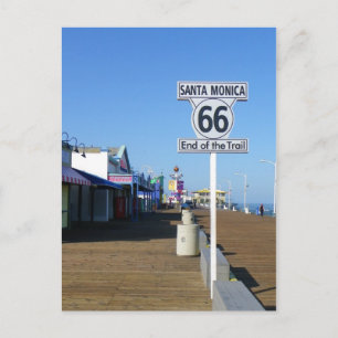 Santa Monica Road 66 Postcard! Postkarte