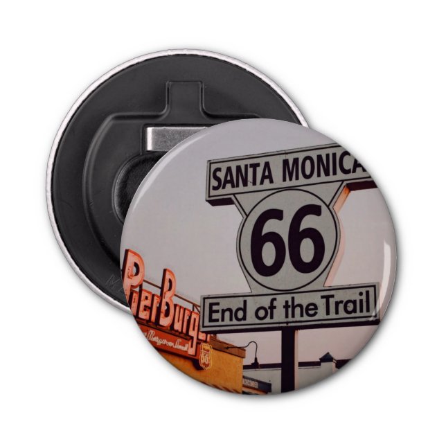 Santa Monica Route 66 Kalifornien Flaschenöffner (Vorderseite)