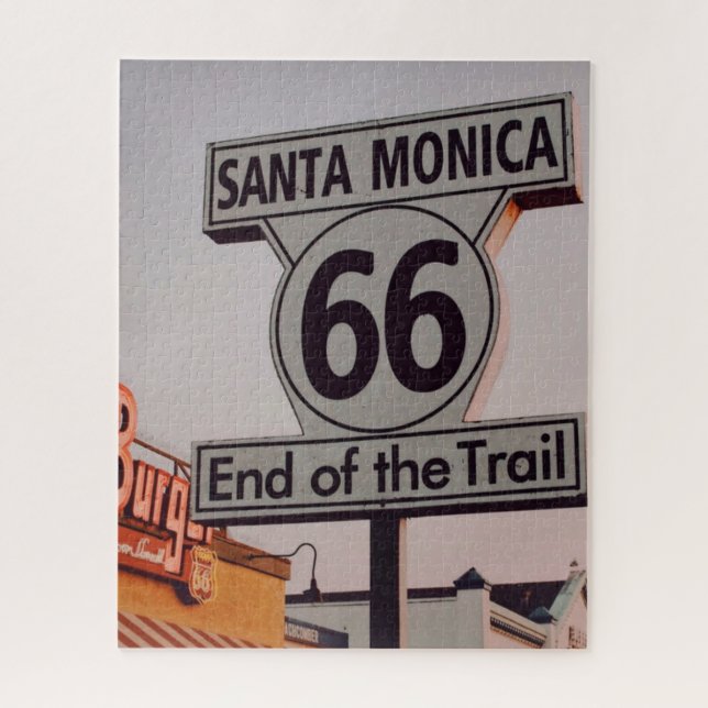 Santa Monica Route 66 Kalifornien Puzzle (Vertikal)
