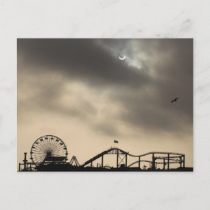 Santa Monica Solar Eclipse Postkarte