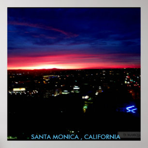 SANTA MONICA SONNENAUFGAN #1 POSTER