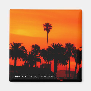 Santa Monica Sonnenuntergang-Magnet Magnet