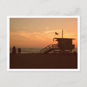 Santa Monica Staat Beach Postkarte