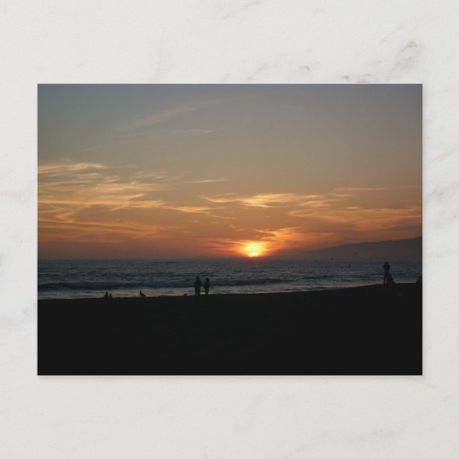 Santa Monica Staat Beach Postkarte (Vorderseite)