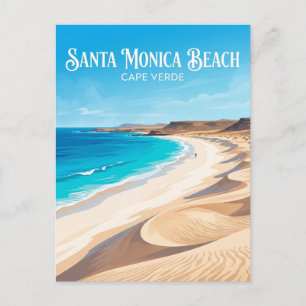 Santa Monica Strand Kap Verde Postkarte
