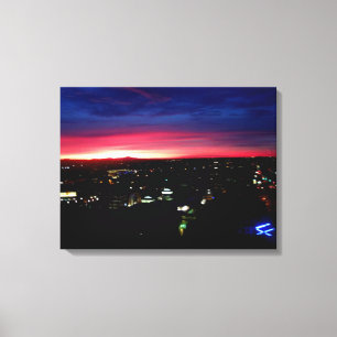 SANTA MONICA SUNRISE #1 CANVAS PRINT LEINWANDDRUCK