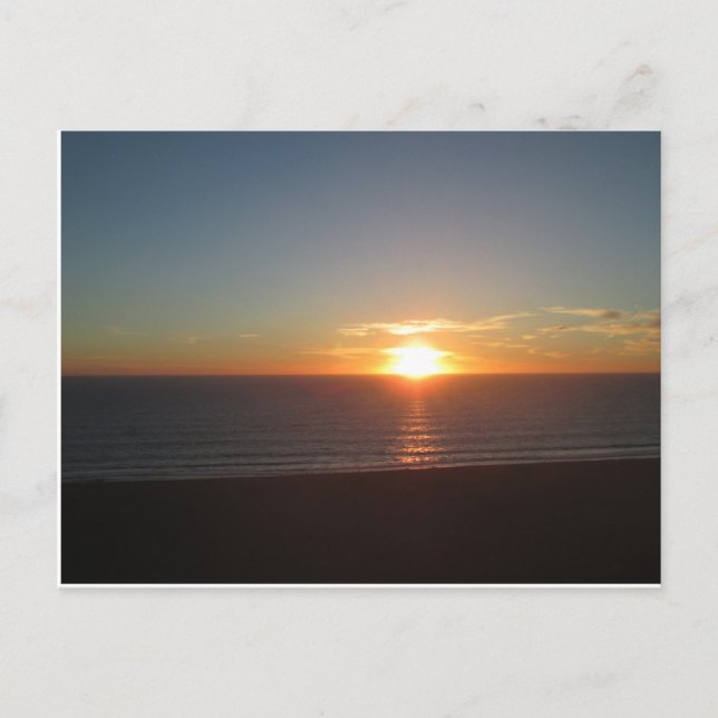 SANTA MONICA SUNSET #1 POSTCARD POSTKARTE (Vorderseite)