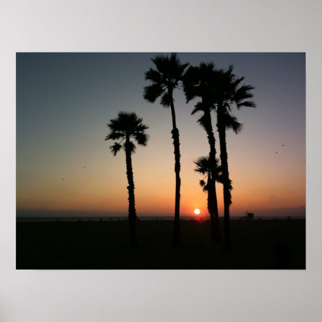 Santa Monica Sunset Poster (Vorne)
