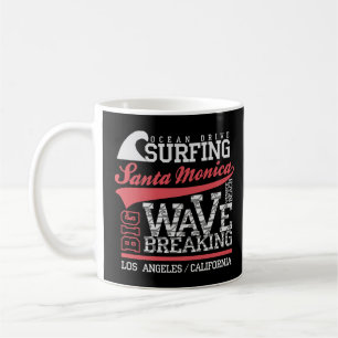 Santa Monica Surfing T - Shirt Kaffeetasse