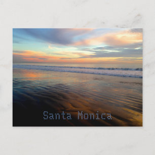 Santa Monica Trippy Sunset Dream Postkarte