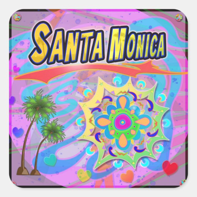 Santa Monica True Progress Aufkleber (Vorderseite)