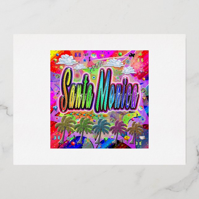 Santa Monica Vista Express Postkarte (Vorderseite)
