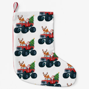 Santa-Monstertruck-Rentier-Weihnachtsbaum Xmas Kleiner Weihnachtsstrumpf