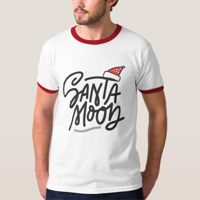 SANTA MOOD Fun Trendy Herren Weihnachtsfeiertag T-Shirt (Vorderseite)