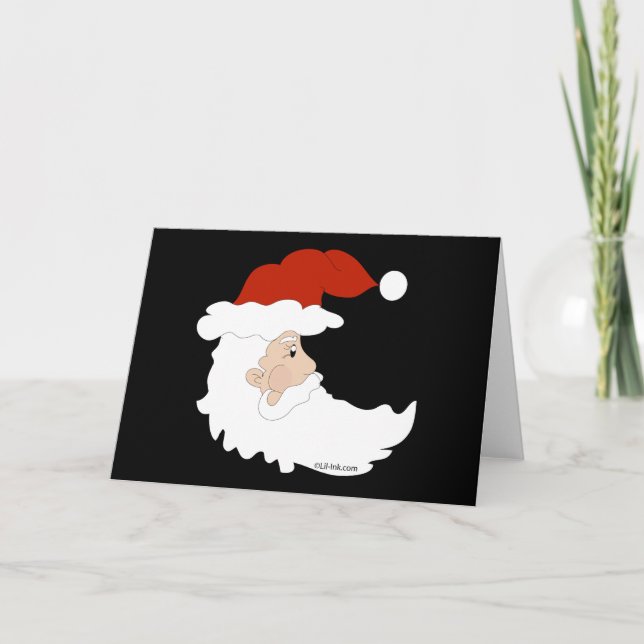Santa Moon Card Feiertagskarte (Vorderseite)
