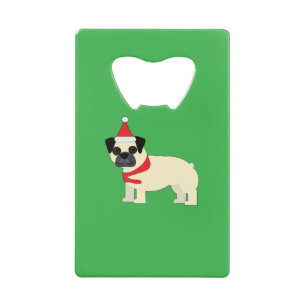 Santa Mops Geldbeutel Flaschenöffner