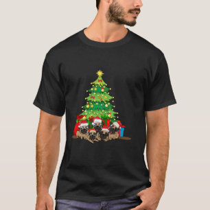 Santa Mops Hund Weihnachten Frohe Pugmas Weihnacht T-Shirt