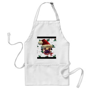 Santa Mops Schürze