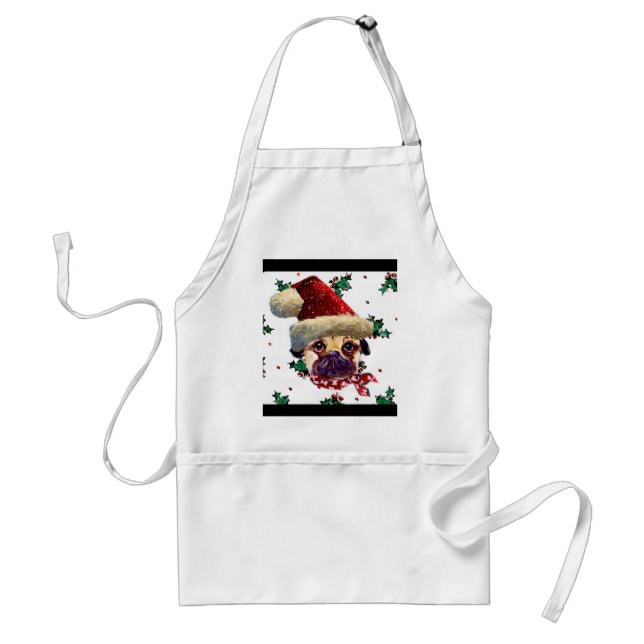 Santa Mops Schürze (Vorne)