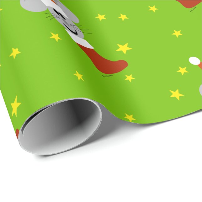 Santa Mouse Kinder Weihnachtswackelpapier Geschenkpapier (Rolleneckpunkt)