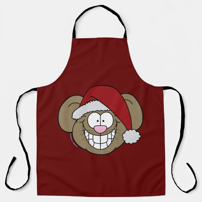 Santa Mouse Schürze (Vorderseite)