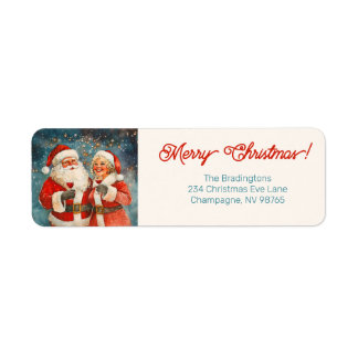 Santa Mrs Claus Merry Christmas