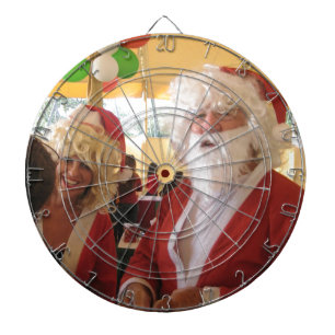 Santa & Mrs. Claus Weihnachtsfeier – Festlich Dartscheibe