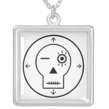 Santa Muerte Magick Evil Eye Siegel Necklace
