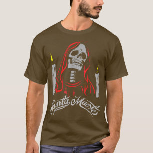 SANTA MUERTE MEXICO SKELETON GOTHIC LADIES FRAUEN T-Shirt