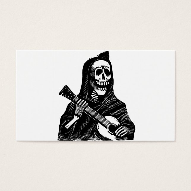 Santa Muerte (mexikanischer Grim-Sensenmann) Gitar (Vorderseite)