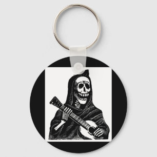 Santa Muerte (mexikanischer Grim-Sensenmann) Gitar Schlüsselanhänger
