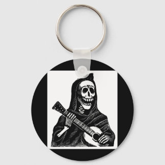 Santa Muerte (mexikanischer Grim-Sensenmann) Gitar Schlüsselanhänger