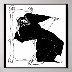 "Santa Muerte" (Mexikanischer Grimischer Sensenman Poster