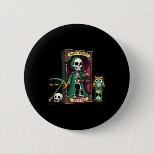 Santa Muerte mit Green Cloak Hilfe bei der Rechtse Button