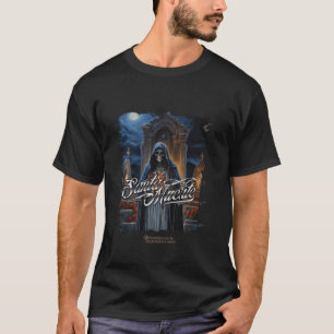 Santa Muerte Stehend in einem Friedhof Full Moon S T-Shirt