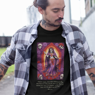 Santa Muerte Tag der Toten Halloween Andachtsbild T-Shirt