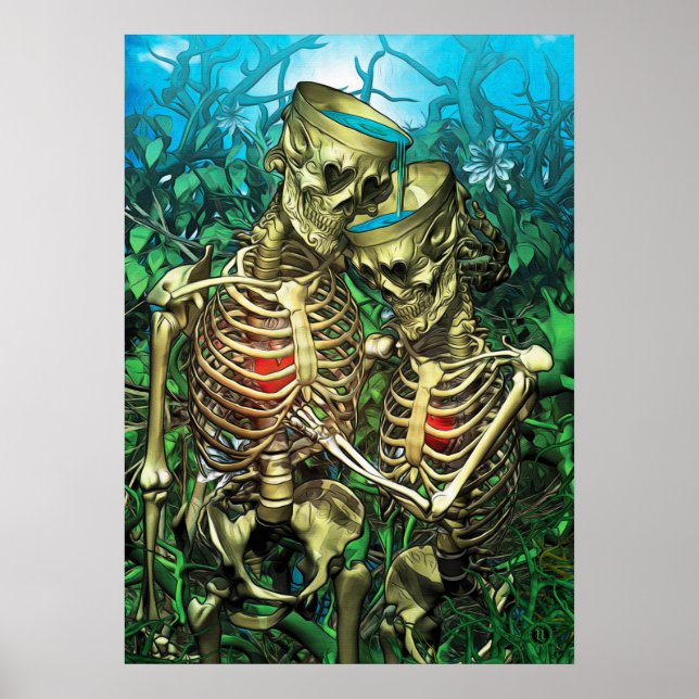 Santa Muerte Tarot - Zwei Cups Poster (Vorne)