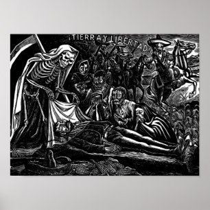 Santa Muerte und der Soldat c. 1951 Mexiko. Poster